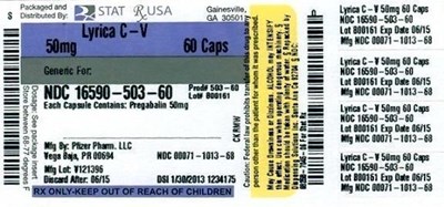 Label Image (Lyrica 50 mg)